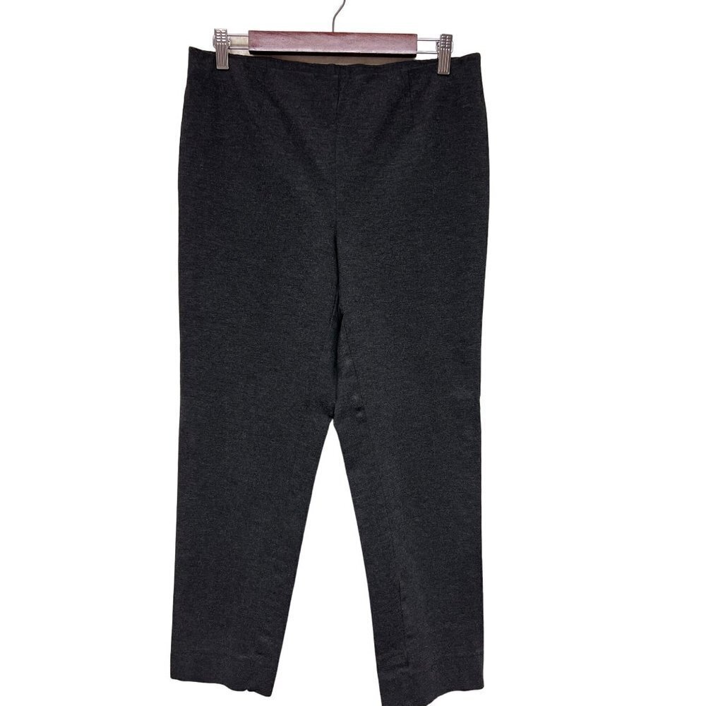 J. Jill Grey Ponte Dress Pants Viscose Blend Pull On Women's Size Medium